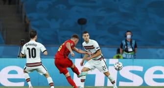 PIX: Thorgan Hazard goal takes Belgium past Portugal