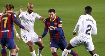 La Liga: Messi's double helps Barca thrash Huesca