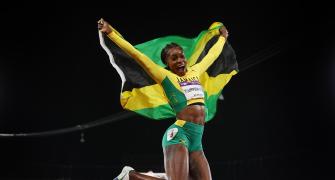 PHOTOS: Thompson-Herah, Omanyala win CWG 100m run