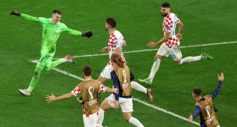PIX: Croatia oust favourites Brazil to reach semis