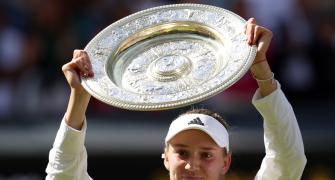 PIX: Rybakina powers past Jabeur to Wimbledon title