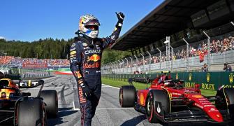 Verstappen on pole in Austria as Mercedes crash