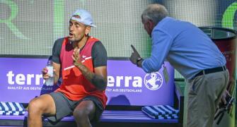 Nick loses cool again, has angry exchange with umpire