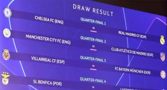 Chelsea face Real Madrid in Champions League quarters
