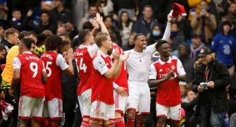PIX: Arsenal go top; Salah takes Liverpool past Spurs