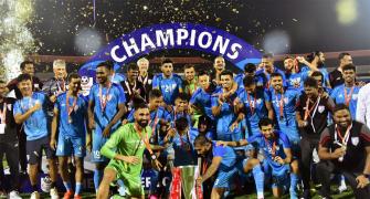 PIX: India crowned Intercontinental Cup champions!