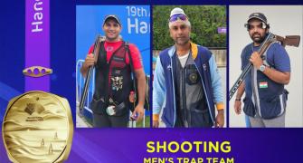 Asiad: India claim gold in men's trap team shooting