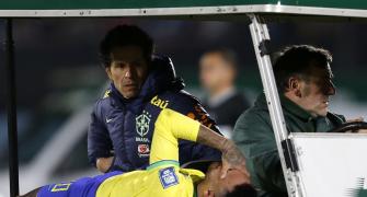 Neymar injured, Brazil's 37-game streak ends