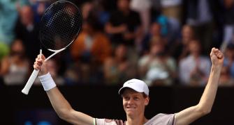 PHOTOS: Sinner stuns Djokovic to reach Aus Open final