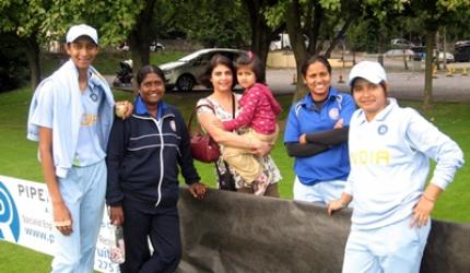 Spotted: Indian women's cricket team in the UK