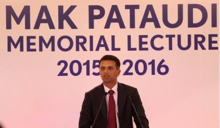 Rahul Dravid's Pataudi Memorial Lecture: Full Text