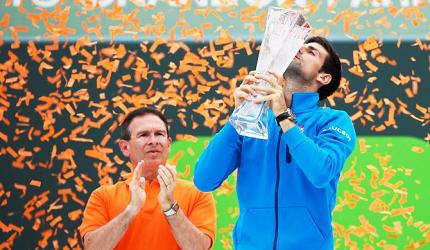 Djokovic joins game's greats after claiming Miami title