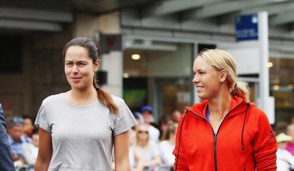 PHOTOS: Ivanovic, Wozniacki hit the streets in Auckland