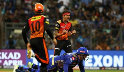 IPL PHOTOS: Sunrisers Hyderabad stun MI in low-scoring game