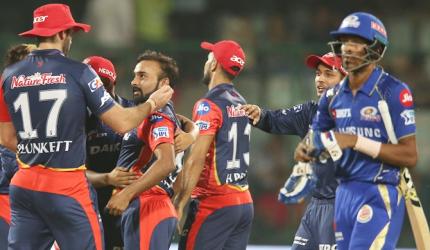 PHOTOS: Delhi Daredevils knock Mumbai Indians out of IPL