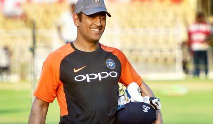 PHOTOS: Dhoni slogs it out in the nets ahead of 4th ODI