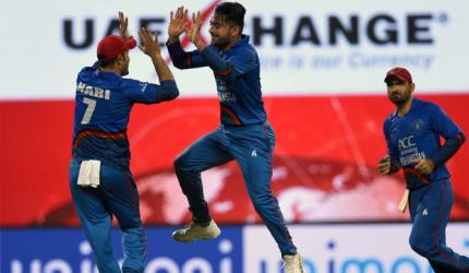 PHOTOS: Rashid helps Afghanistan pull-off thrilling tie against India