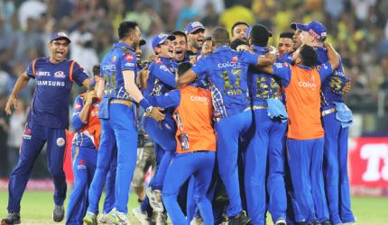 PICS: Mumbai Indians edge CSK to lift IPL title