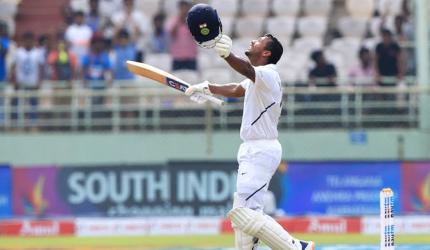 PHOTOS: Agarwal's double century puts India in control