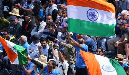 This visually impaired fan loves cricket from stadium