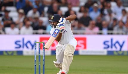 Rohit keeps instincts at bay in 1st innings knock