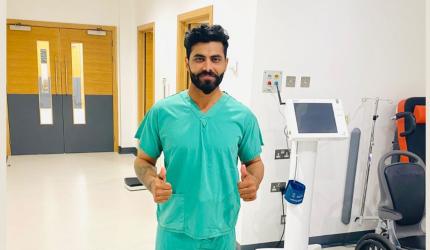 Jadeja taken to hospital for scans after knee injury