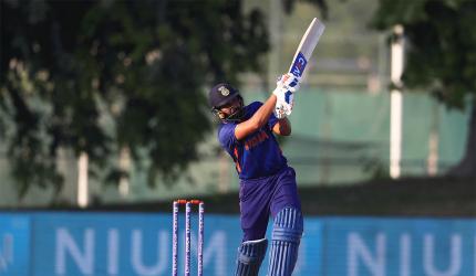 Warm-up, PIX: India down Aus as Rohit regains form