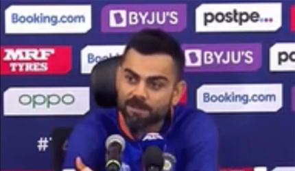 Kohli scoffs at journo when asked if he'd drop Rohit