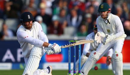 PHOTOS: Bairstow leads England's recovery on Day 1