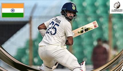 Gill, Pujara tons help India subjugate Bangladesh