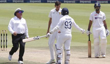 PIX: Elgar keeps India at bay; 2nd Test evenly poised