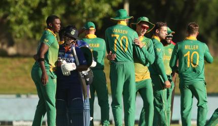 PICS: Bavuma, Dussen tons weigh India down in 1st ODI