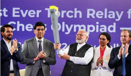 SEE: PM flags off torch relay for Chess Olympiad