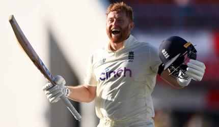 Bairstow's century rescues England on Day 1