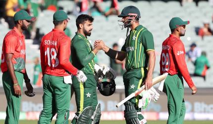 T20 WC PIX: Pakistan make dramatic entry into semis 