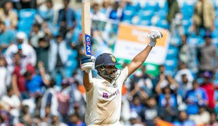 PHOTOS: Rohit hits century; India dominate Day 2