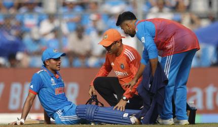 Blow for India: Gill retires hurt on 79