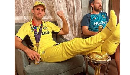 Controversial trophy photo: Marsh unfazed by backlash