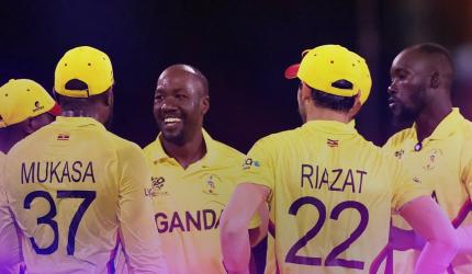 Uganda clinch 1st T20 WC win in thrilling low-scorer