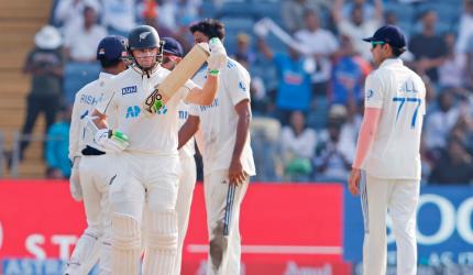 PHOTOS: NZ's historic win looms as India stumble again