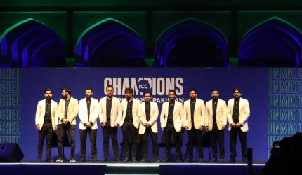 PIX: Champions Trophy launched at historic Lahore Fort