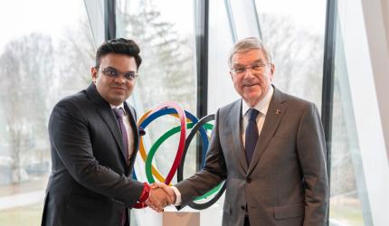 What Jay Shah told IOC boss Bach...