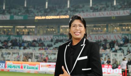 Eden Gardens now has the Jhulan Goswami stand!