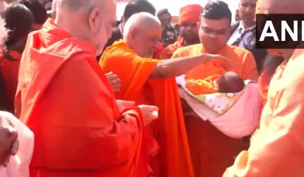 Jay Shah, Raina Take A Dip At Kumbh Mela