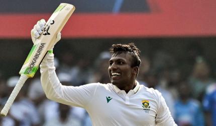 Muthusamy joins elite list with maiden Test century!