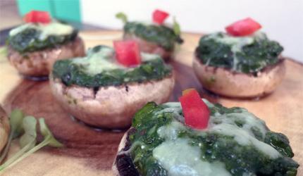 Recipe: Makai Saag Baked Mushroom