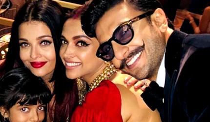 Aww! When Deepika hugged Aishwarya