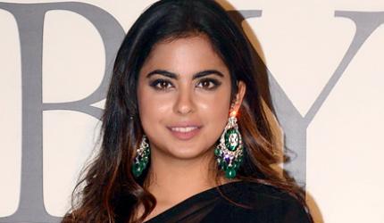 Wow! Isha Ambani makes a statement in a ruffled sari