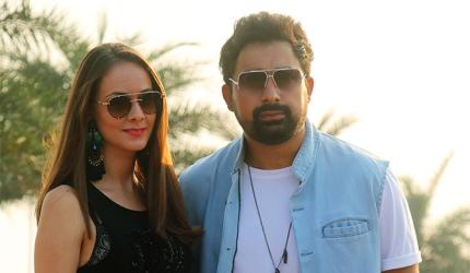 Rannvijay Singh and wife attend Lakme Fashion Week