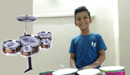 SEE: 11 YO makes his own drum kit in the lockdown